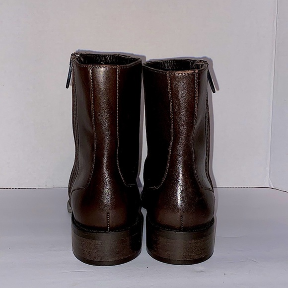 Aquatalia Brown Leather Ankle Boots Size 9 - Picture 4 of 7